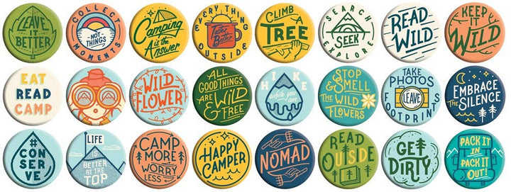 Camp Happy Buttons