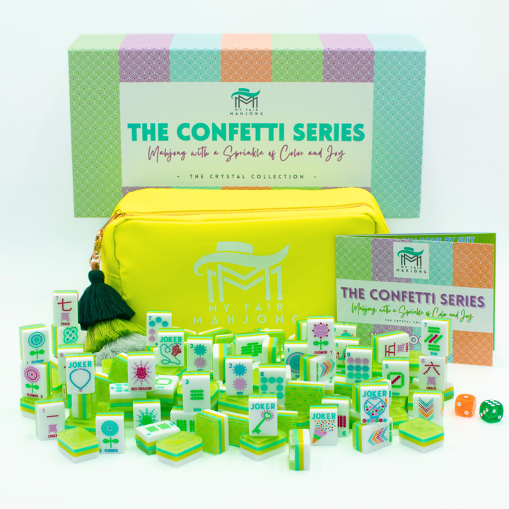 Confetti Series Tile Set in Lemon-Lime by My Fair Mahjong