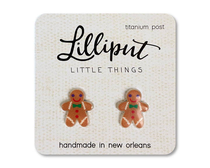 Gingerbread Person Earrings