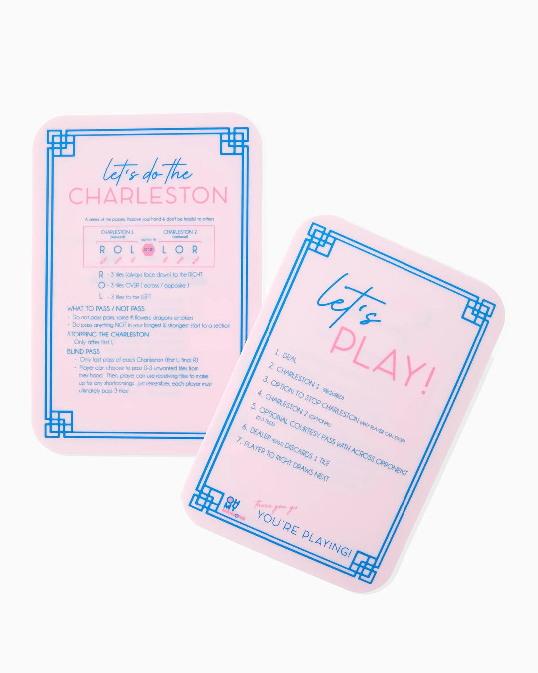 Light Pink Mahjong Tile Shufflers