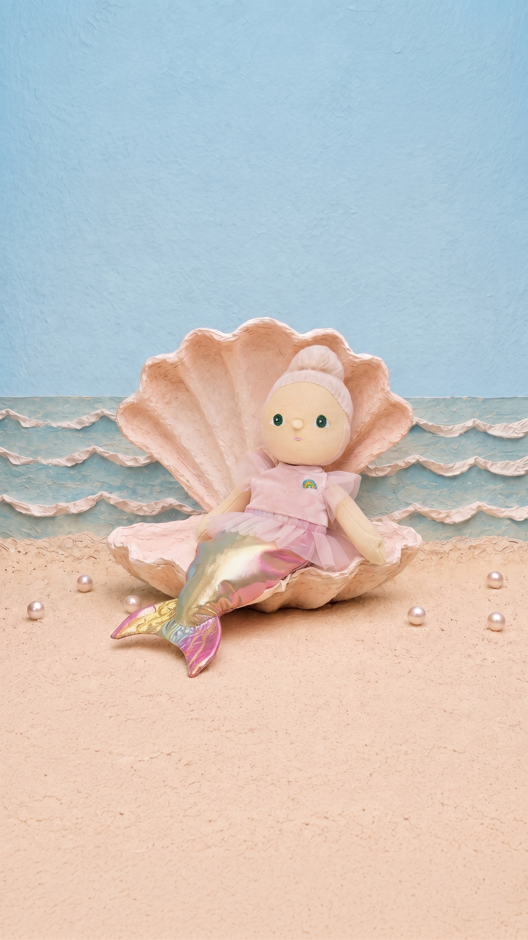 Seashell Shores Marina Mermaid ~ Little Lagoonies Dinkum Doll