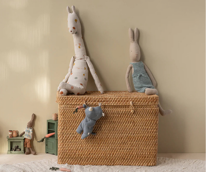 Maileg Safari Friends, Rhino, Small - Dusty Blue