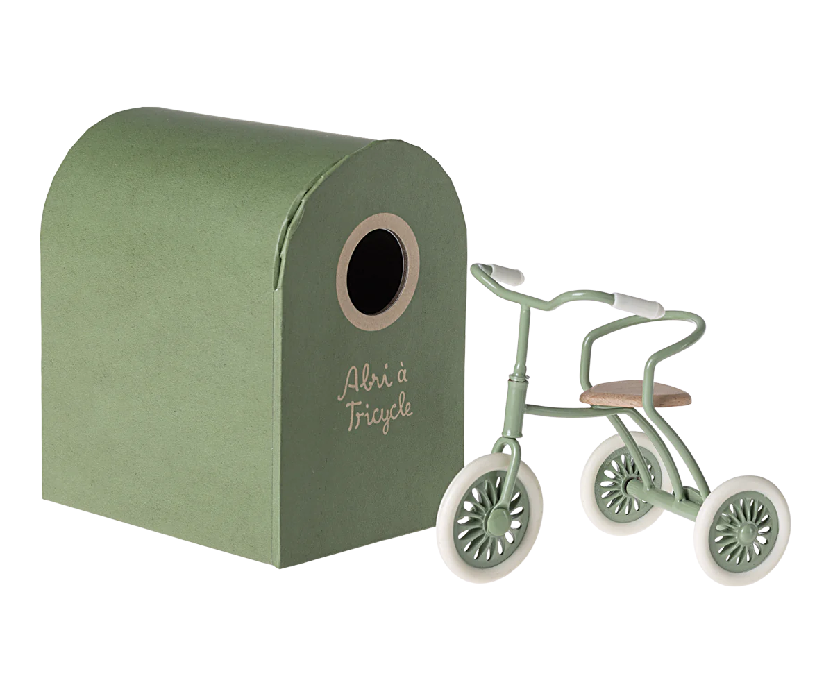 Abri à tricycle for Mouse (Green) - Maileg