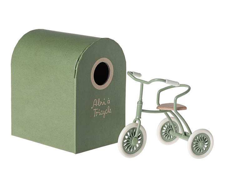 Abri à tricycle for Mouse (Green) - Maileg