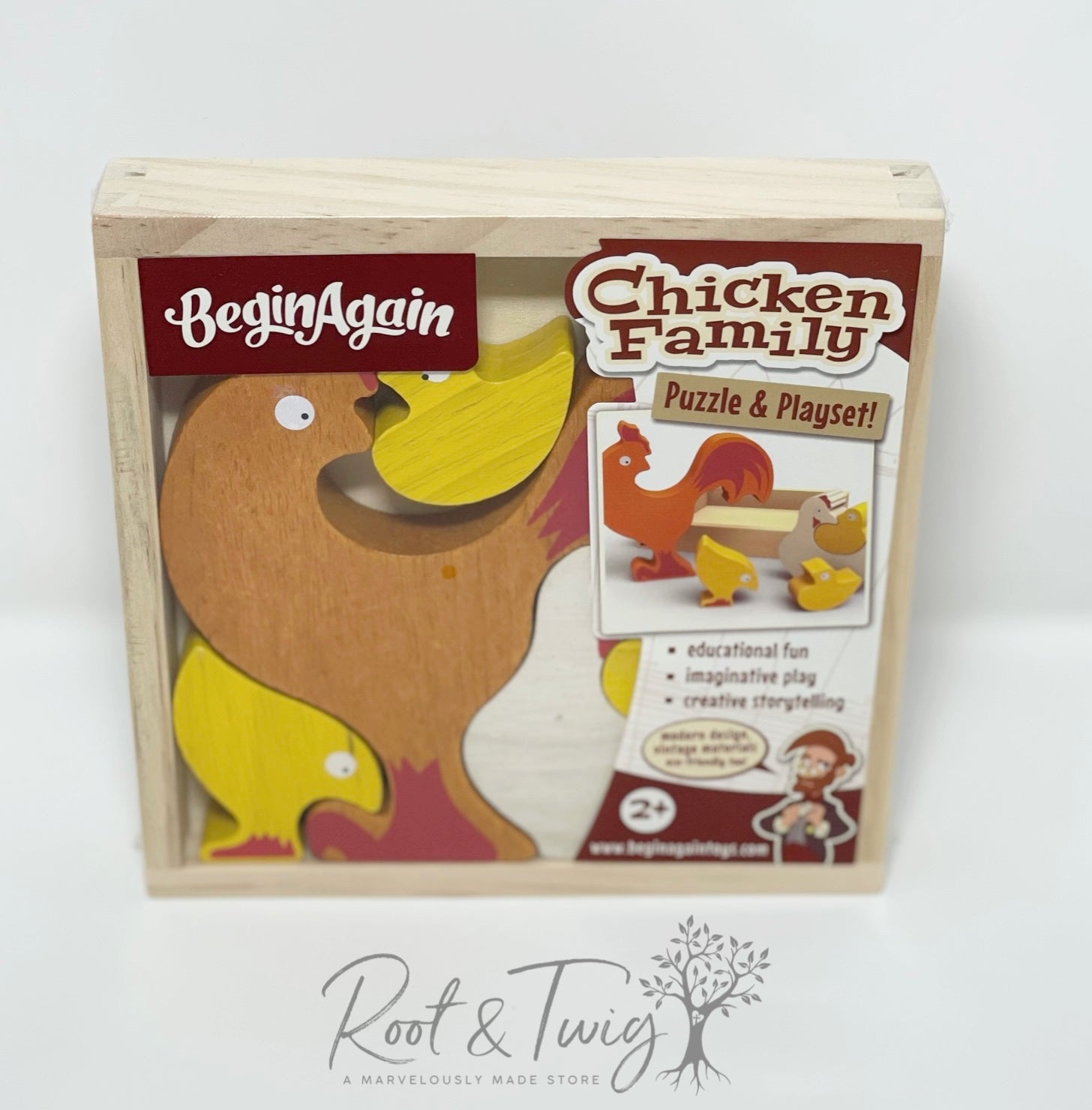 Chicken Family Puzzle and Playset