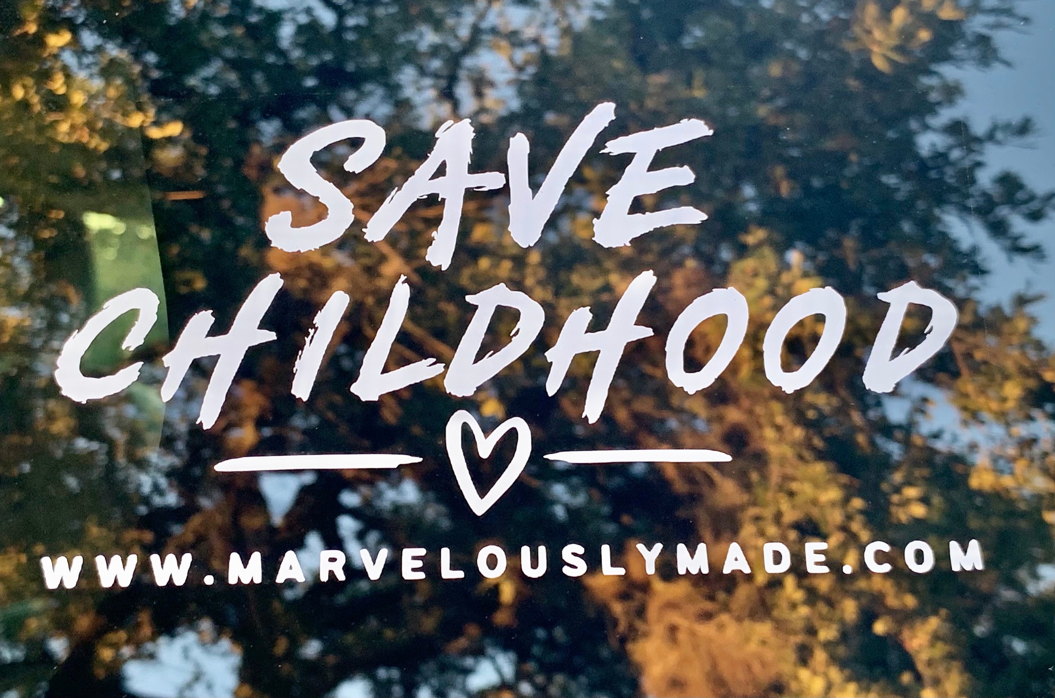 Save Childhood Car Decal